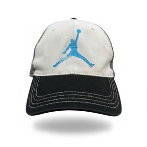 Jordan Jumpman Trucker Hat Mesh Back Adjustable Snapback Cap White Logo 6 Panel
